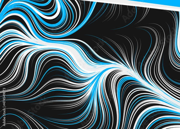 Fototapeta Abstract Perlin Noise Geometric Pattern generative computational art illustration