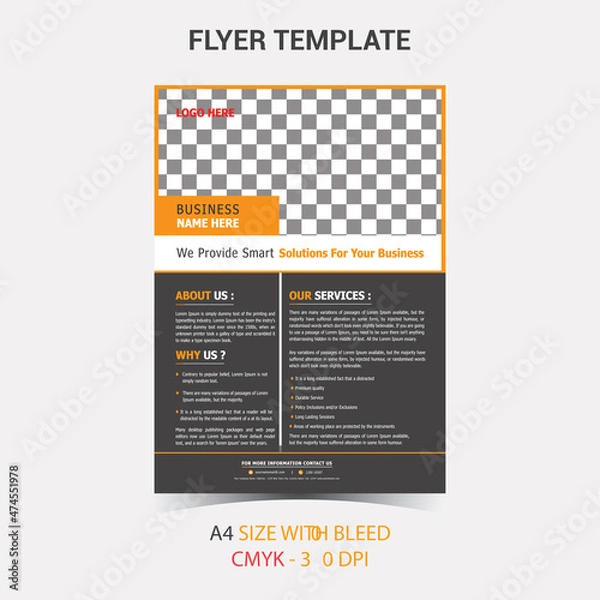 Obraz Corporate Professional Flyer Design Template