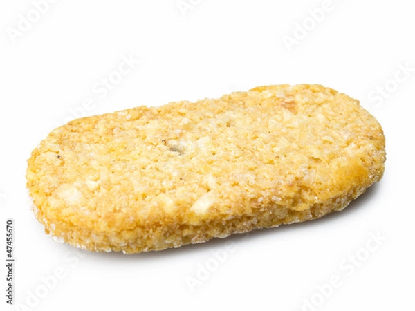 Obraz Hash brown isolated on white background