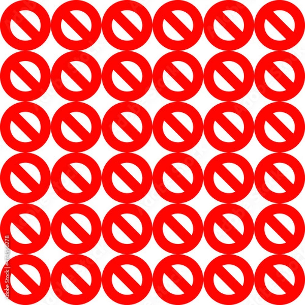 Obraz red and white circles