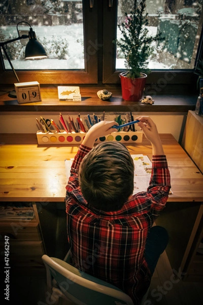 Obraz child at the table