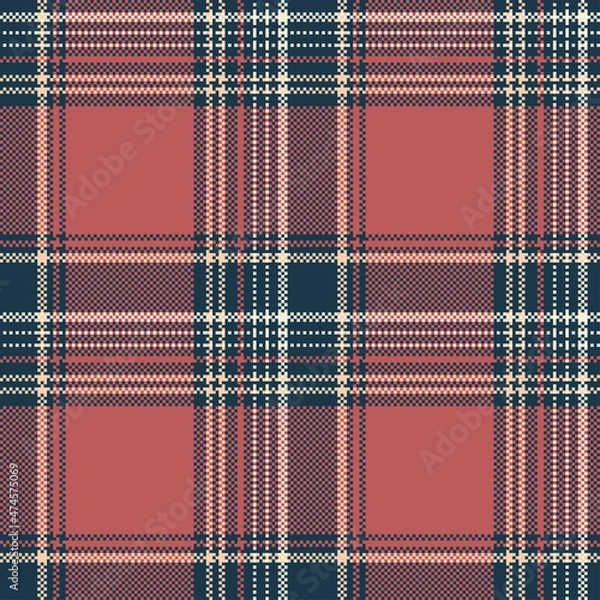 Fototapeta Check plaid seamless pattern.