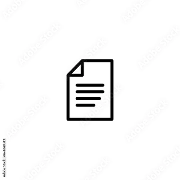 Fototapeta Document Flow Management Vector Line Icons