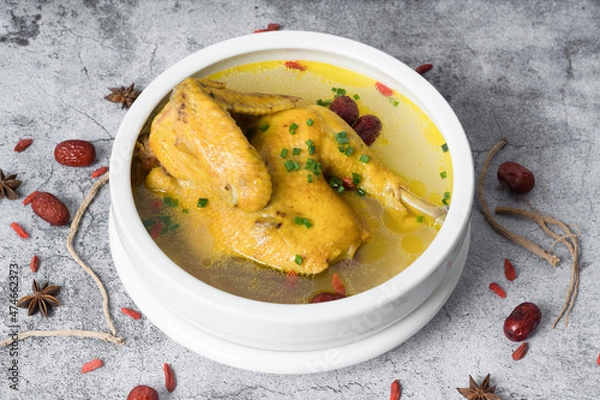 Fototapeta Codonopsis medlar chicken soup