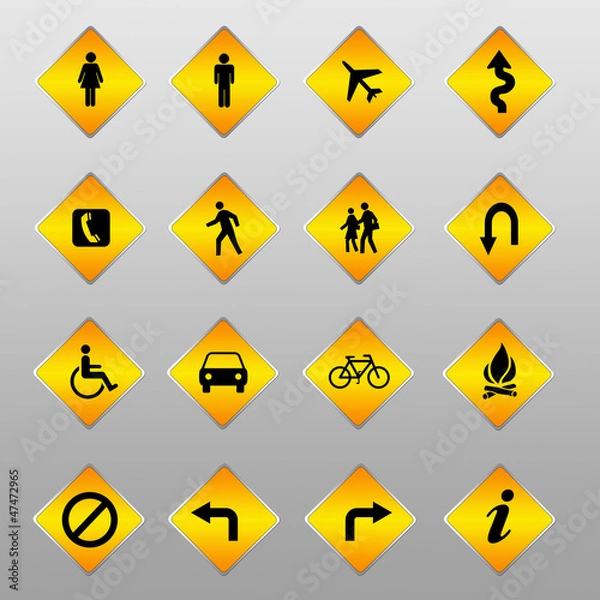 Obraz traffic signs