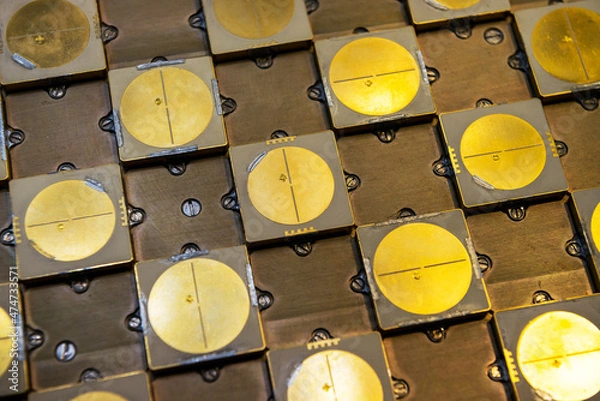 Obraz Technogenic background - Active electronically scanned array front-view x-range