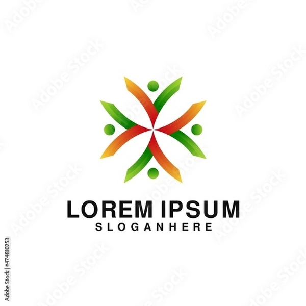 Obraz abstract colorful logo