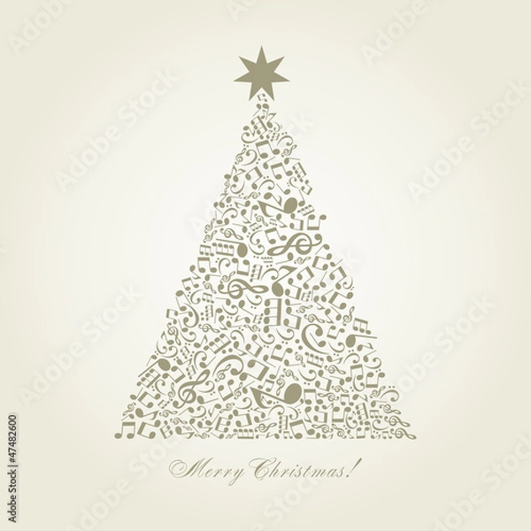 Obraz Musical Christmas tree