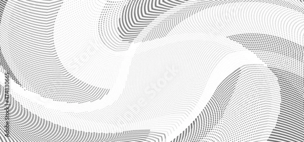 Fototapeta Geometric halftone abstract pattern. Vector illustration
