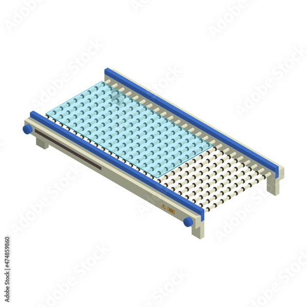 Fototapeta Glass Shaping Line Composition