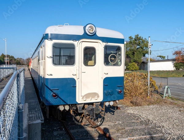 Fototapeta ひたちなか開運鉄道神社　キハ222　気動車　阿字ケ浦駅
