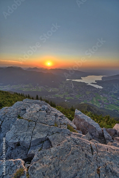 Obraz Abendstimmung am Wallberg