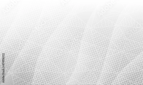 Fototapeta Monochrome Simple Geometric Effect Background. Black Line Halftone Wave Design. Grey Motion Graphic Illustration Wallpaper. Silver Business Texture Wall Background.