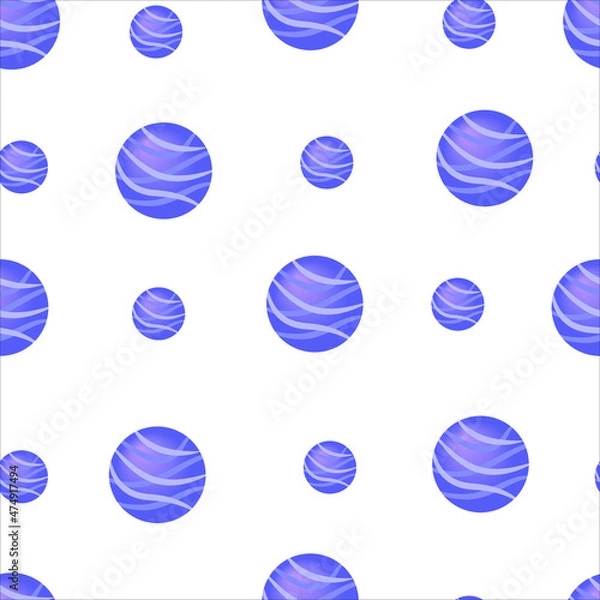 Obraz Vector graphics. seamless pattern. Circles with design on a white background. Wrapping paper. Background.
Cover.