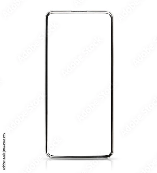 Obraz smartphone isolated on white background, front view