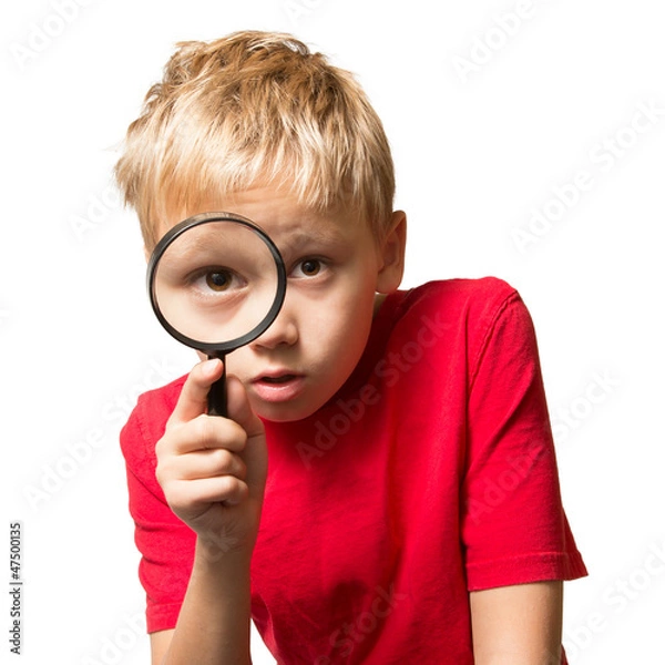 Obraz Boy with Magnifier
