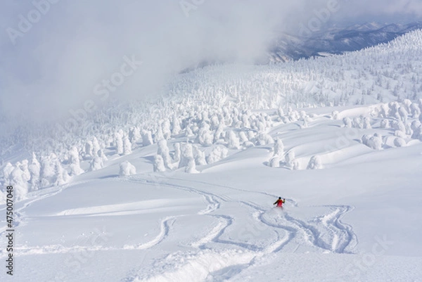 Obraz 山スキー　八甲田山