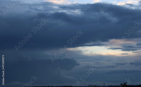 Fototapeta Big Rainy Clouds Sky Replacement