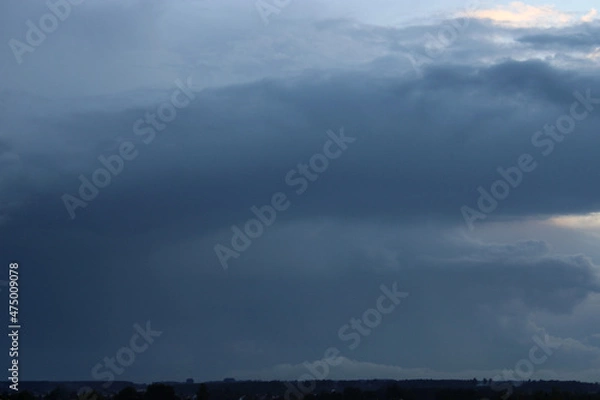Fototapeta Blue Rainy Clouds Sky Replacement