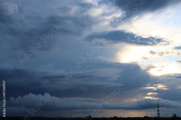 Fototapeta Rainy Clouds Sky Replacement