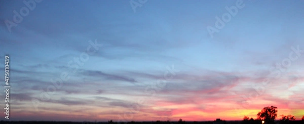 Fototapeta Evening Sky Replacement Texture