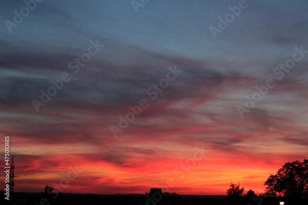 Fototapeta Bright Evening Sky Replacement Texture