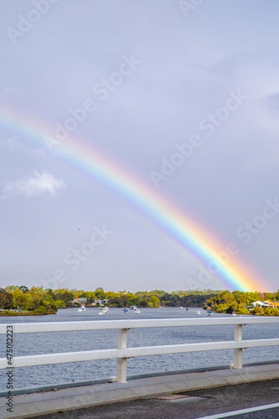 Obraz rainbow over the river