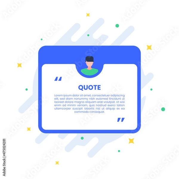 Obraz Quotes or testimonial boxes template