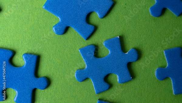 Fototapeta blue puzzles, textures and background