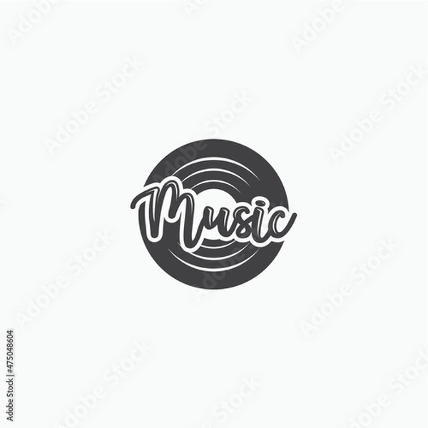 Fototapeta music logo