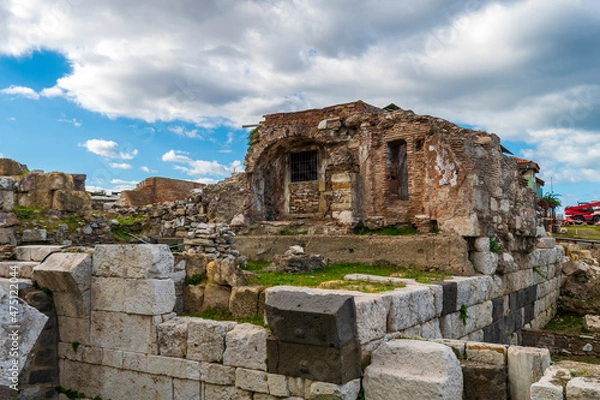 Fototapeta Agora of The ancient city of Smyrna in Izmir