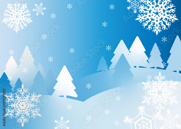 Obraz winter landscape with snow