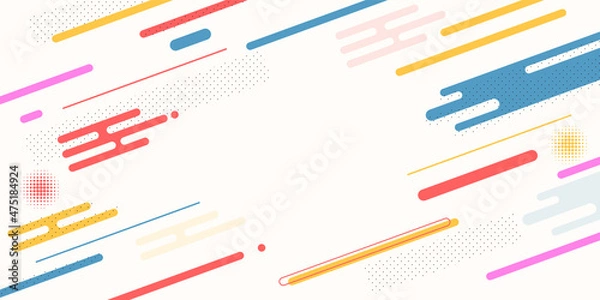 Obraz Colorful background with strips