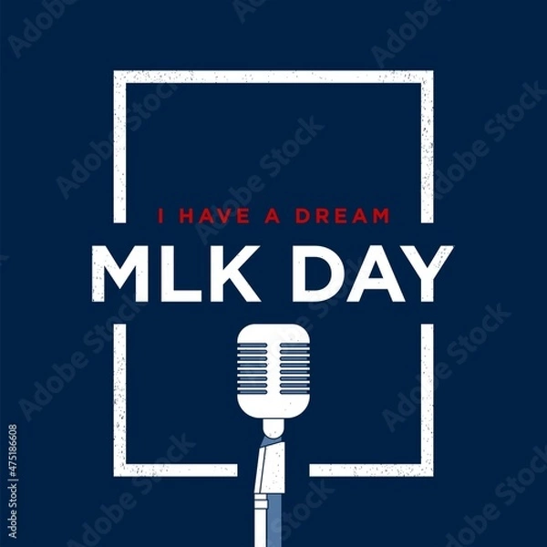 Obraz MLK Day Background Design.