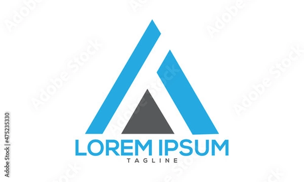 Fototapeta Unique letter logo Modern and minimalist vector and abstract logo