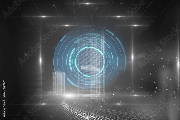 Obraz background with code