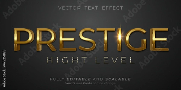 Obraz Editable text effect Prestige text style luxury concept