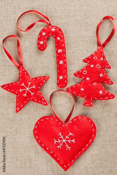 Obraz Felt Christmas decorations