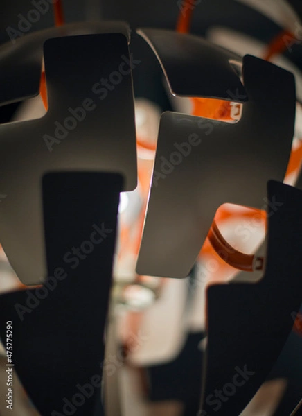 Obraz abstract graphic pattern of rectangles on a dark background