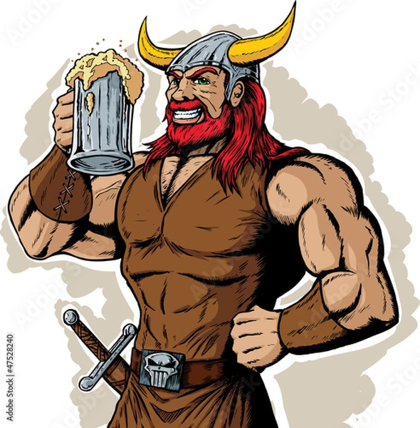 Obraz Drinking Viking