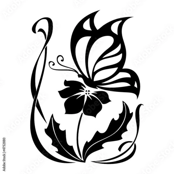 Obraz butterfly vector tatoo