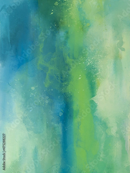 Obraz Abstract textured watercolor drawing on a paper image