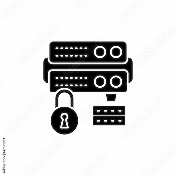 Fototapeta Data Security icon in vector. Logotype