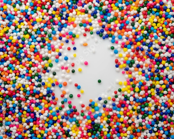 Obraz Colorful pattern background with multi-colored beads.