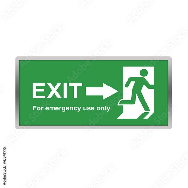 Obraz exit sign