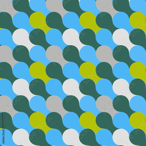 Fototapeta Geometry minimalistic artwork poster with simple shape and figure.