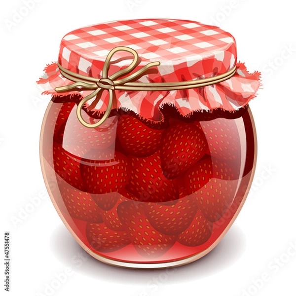 Fototapeta strawberry jam