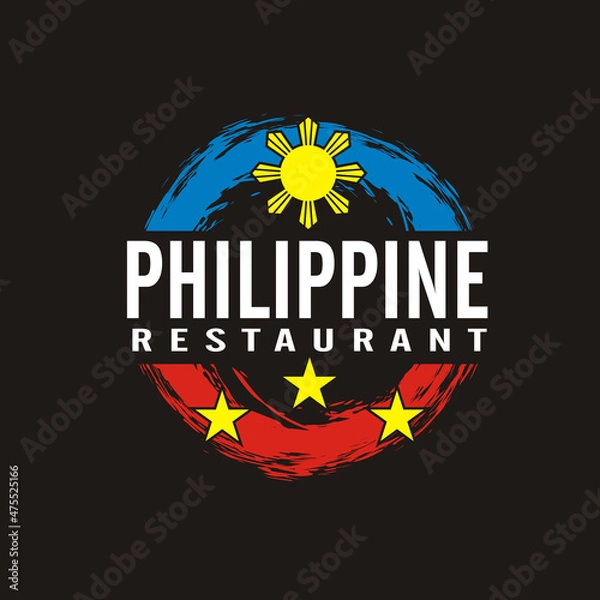 Obraz philippine restaurant logo vector illustration