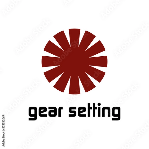 Obraz technology shape bright logo for company