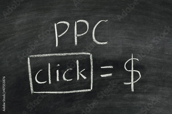 Obraz PPC on blackboard